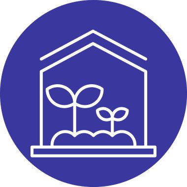 Bahçe simgesinin vektör illüstrasyonu