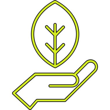 Bitki simgesinin vektör illüstrasyonu