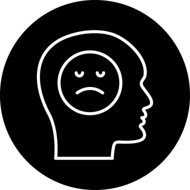 Kişisel ve ticari kullanım için vektör düşünme simgesi.