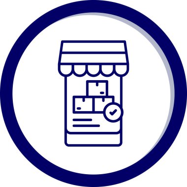 simge vektör illüstrasyonunu sakla