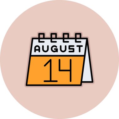 Takvim simgesi vektör illüstrasyonu