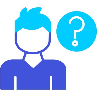 Soru işareti olan iş adamı