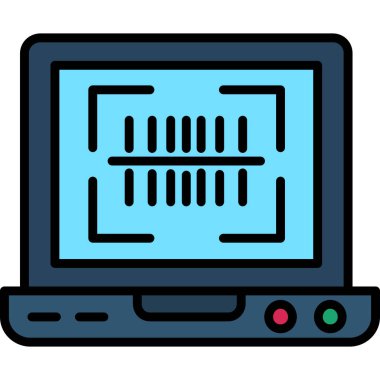 dizüstü bilgisayar simgesi. dizüstü bilgisayar vektör simgesi rengi düz izole