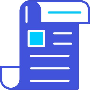 belge simgesi, vektör çizimi