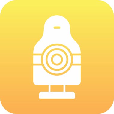 Benzersiz Radyo Vektörü Kabartma Simgesi