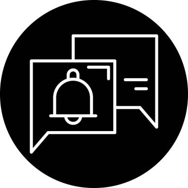 Sohbet simgesi vektör illüstrasyonu