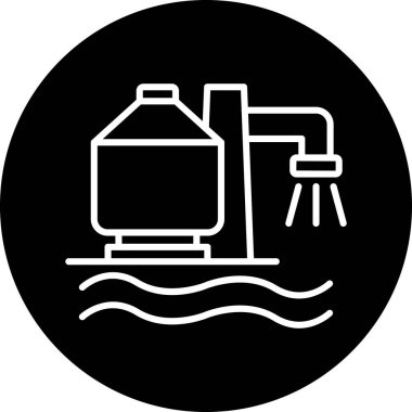 su simgesi vektör illüstrasyonu