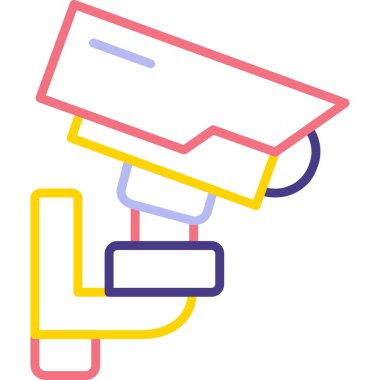 Modern kamera simgesinin vektör illüstrasyonu