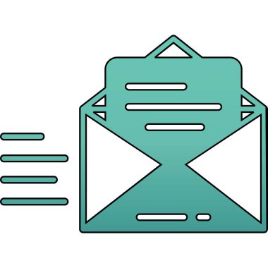 e-posta zarfı mektup simgesi - özet biçimi