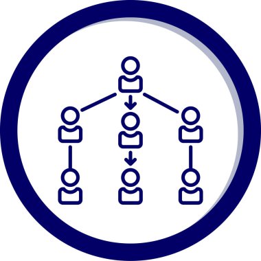 hiyerarşi. Web simgesi basit illüstrasyon
