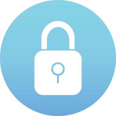 Kilit simgesinin vektör illüstrasyonu