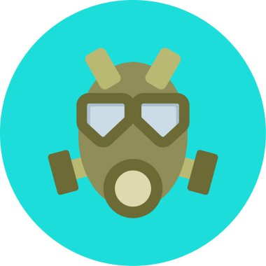 gaz maskesi vektör simgesi