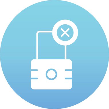 Uzun gölgeli bir kilidin vektör simgesi