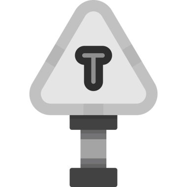 Trafik işaretinin vektör illüstrasyonu