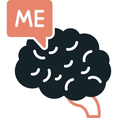 Beyin simgesi olan konuşma balonu