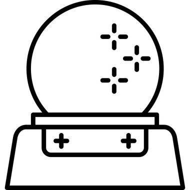 Ay ikonu vektör illüstrasyonu