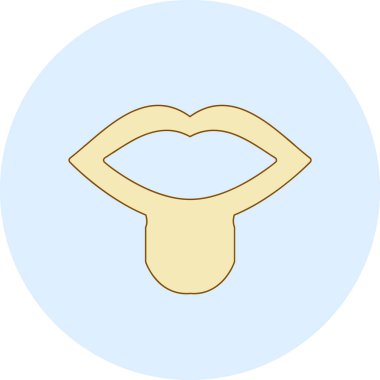 Kemik. Web simgesi basit illüstrasyon