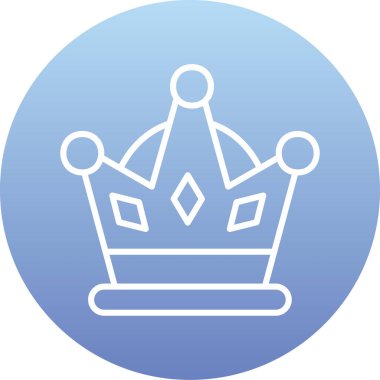 taç simgesi vektör illüstrasyonu