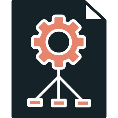 dosya ayarlama düz vektör simgesi