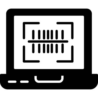 dizüstü bilgisayar simgesi. beyaz arkaplanda izole edilmiş web tasarımı için dizüstü bilgisayar vektör simgesi