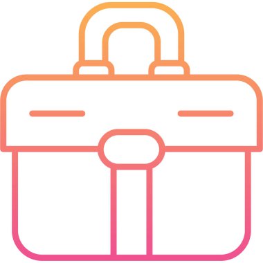 Çanta. Web simgesi basit illüstrasyon