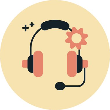 Müşteri çağrı merkezi simgesi