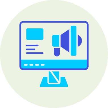 Bilgisayar. Web simgesi basit illüstrasyon