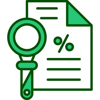 veri analiz simgesi renk ana hatları vektörü