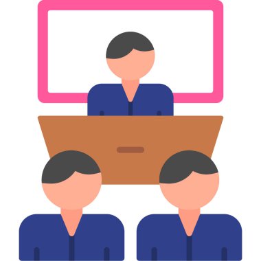 İnsanlar simgesi. Vektör çizim