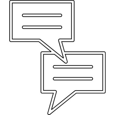 Sohbet balonları. Ağ simgesi. vektör illüstrasyonu