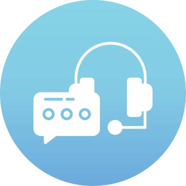 Çağrı. Web simgesi basit illüstrasyon