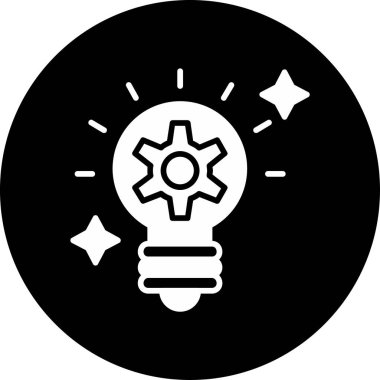 Bir fikrim var. Web simgesi basit illüstrasyon