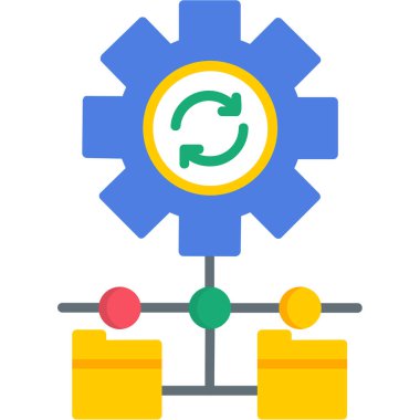 dişli ayarı simgesi düz biçimli