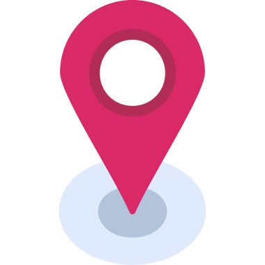 Konum pin vektör simgesi