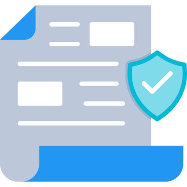 Belge. Web simgesi basit illüstrasyon