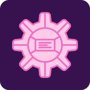 dişli simgesi vektör illüstrasyonu