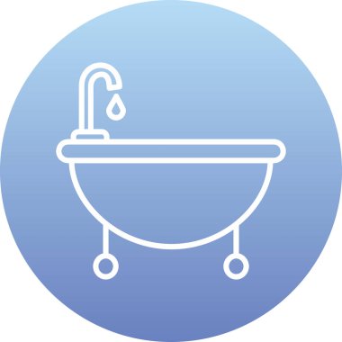 duş ikonu vektör illüstrasyonu