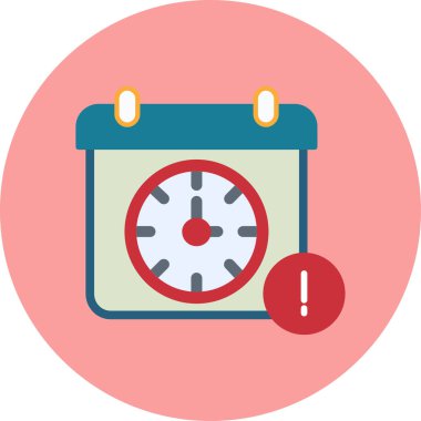 Saat simgesi vektör illüstrasyonu