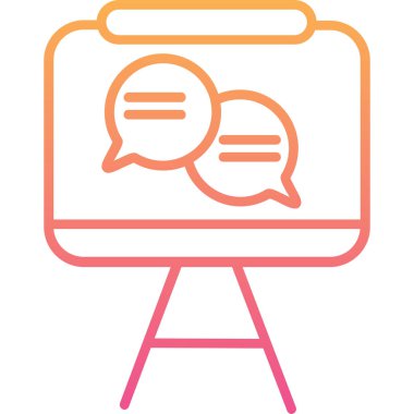 chat web icon simple illustration