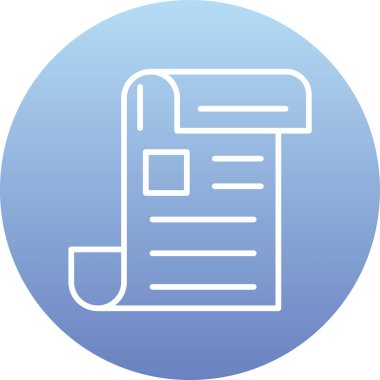 Belge simgesinin vektör illüstrasyonu