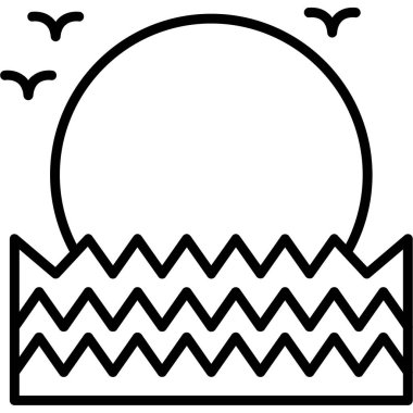 Yaz mevsiminde yaz güneşi simgesi