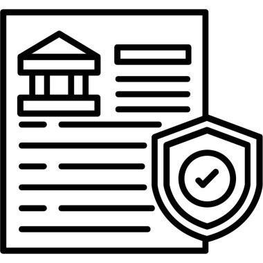 banka denetimi onay simgesi ana hat biçiminde