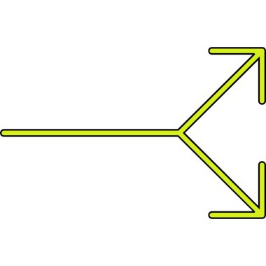 yön ikonu vektör illüstrasyonu