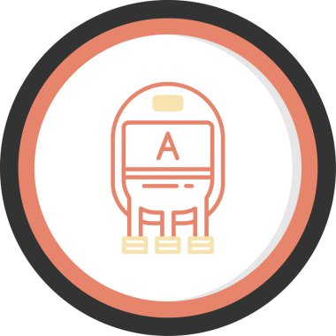 tren simgesi vektör illüstrasyonu