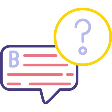 Sohbet simgesi vektör illüstrasyonu