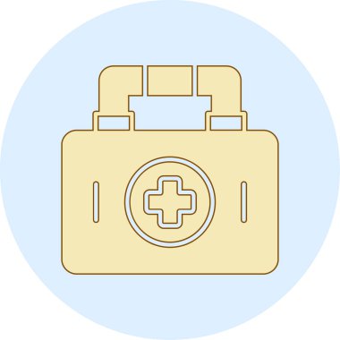 İlk yardım kiti vektör illüstrasyonu