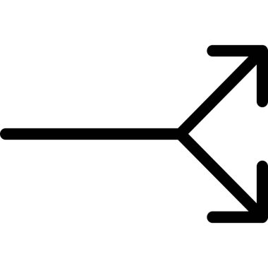 Oklar vektör satırı simgesi