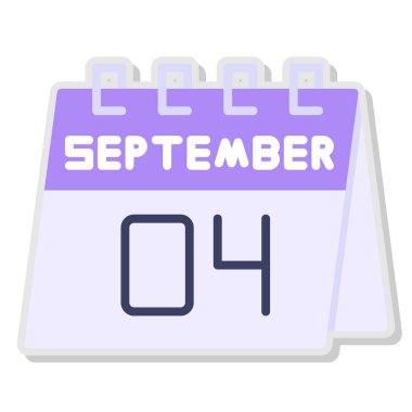 25 Eylül takviminin gösterimi