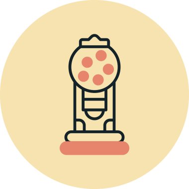 Pizza simgesinin vektör illüstrasyonu