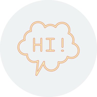 kabarcık konuşma vektörü çizimi